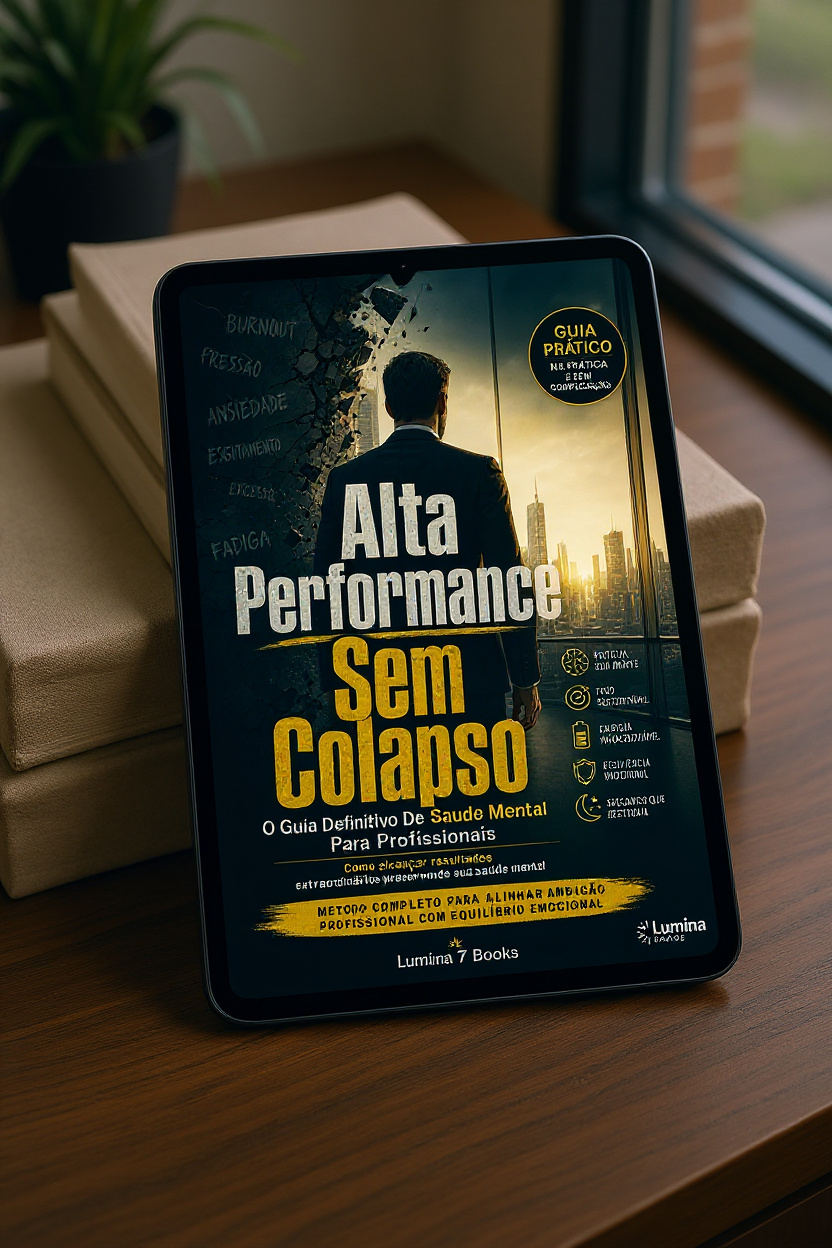 Capa do e-book Alta performance sem colapso o guia definitivo de saúde mental para profissionais