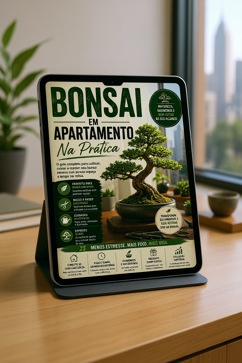 Capa do e-book Bonsai em apartamento na prática