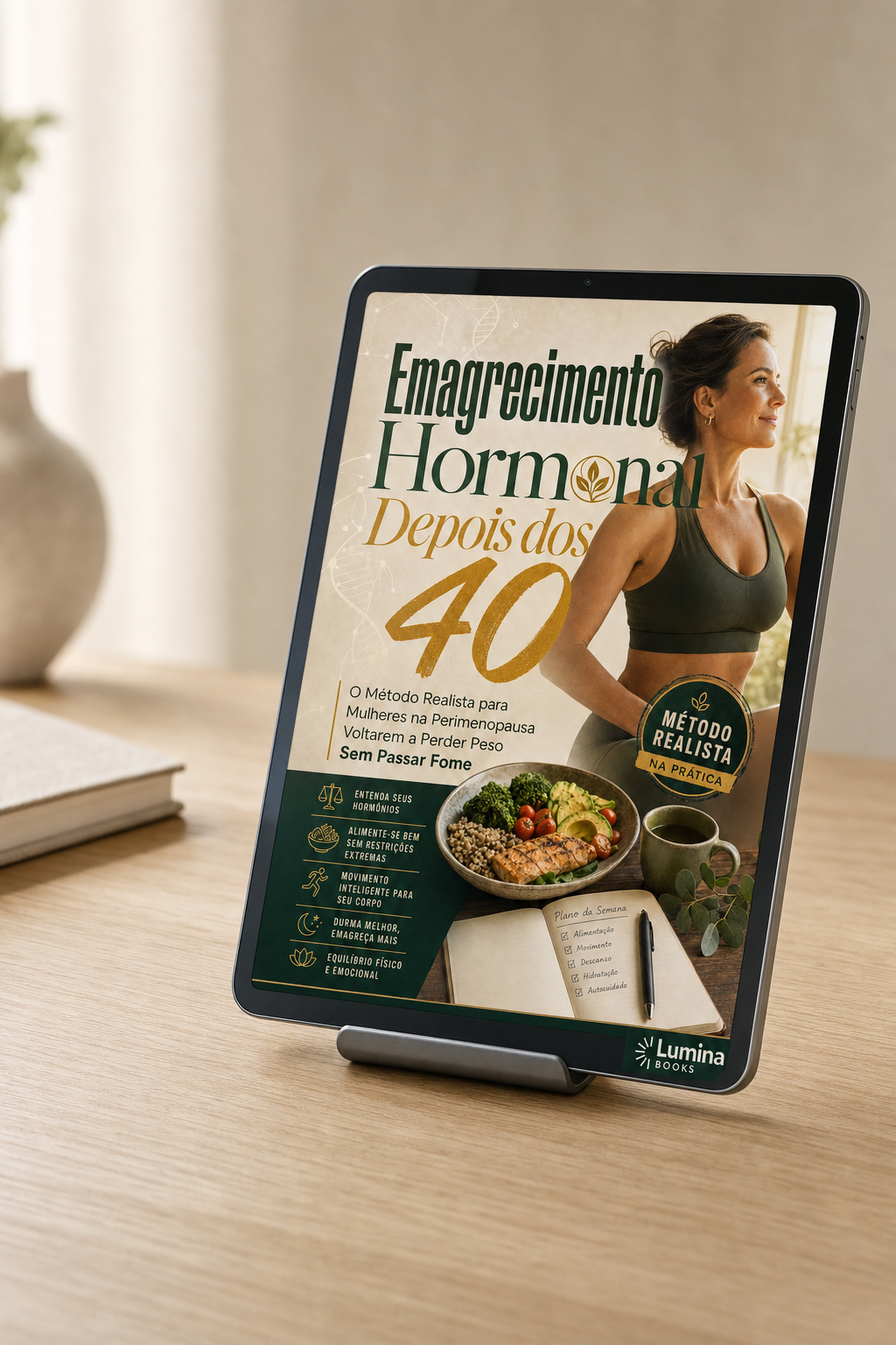Capa do e-book Emagrecimento Hormonal Depois dos 40