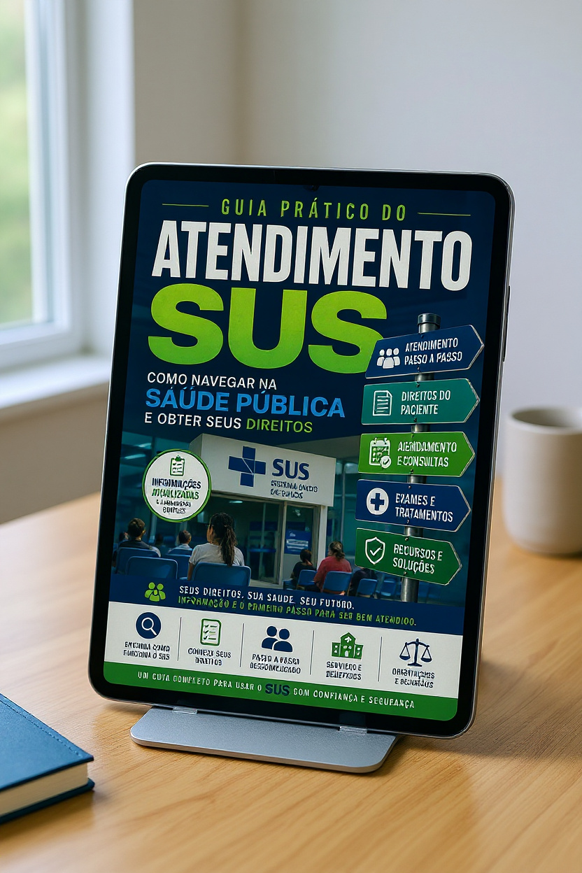Capa do e-book Guia Pratico Do Atendimento Sus Como Navegar Na Saude Publica E Obter Seus Direitos